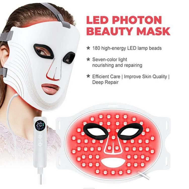 Terapia de luz LED roja máscara facial