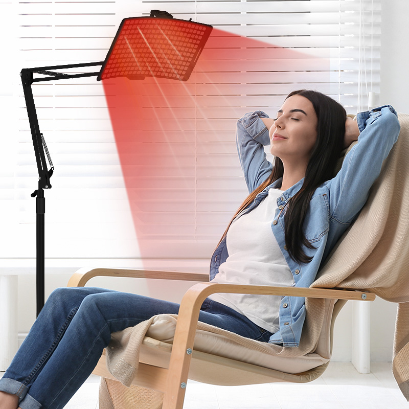 Panel de terapia con luz infarida de luz roja de pie