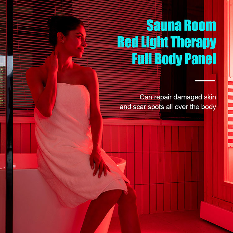 Dispositivo de terapia de luz infrarroja con panel rojo LED para sala de sauna